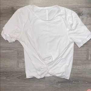 Lululemon white crop top
